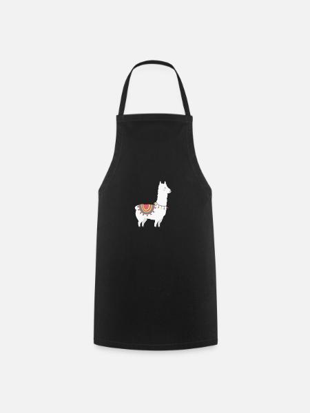 Lama - Kochschürze - Schwarz