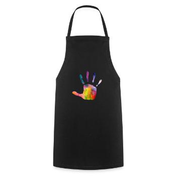 Damen, Herre, kinder T-shirt für jeden Anlass - Kochschürze - Schwarz - Vorne - AI Model Male 185 dark (185cm)