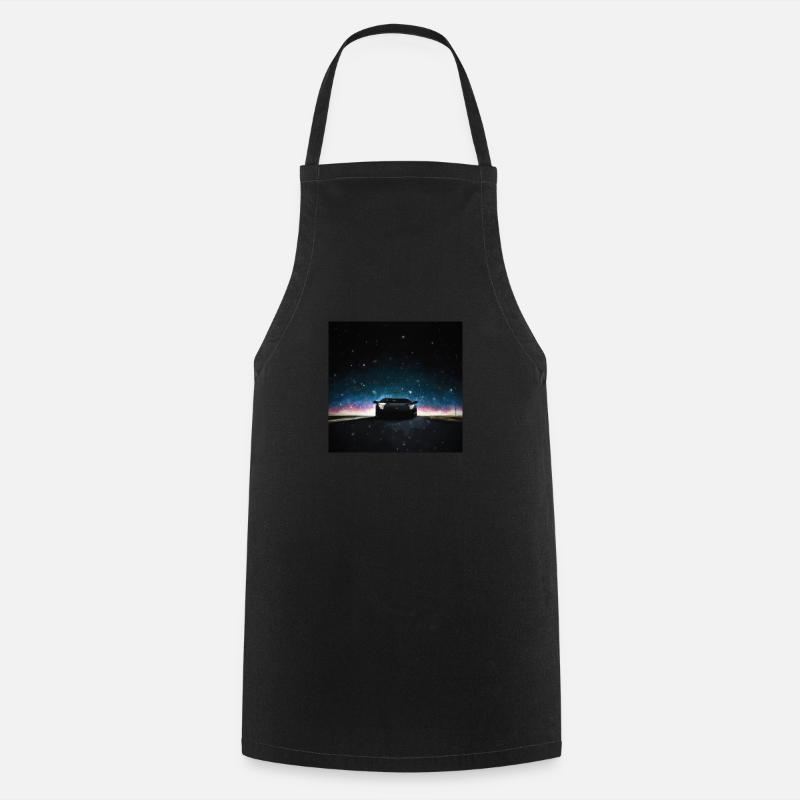 Huracan dans l’espace - Tablier de cuisine - noir