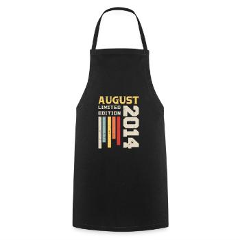 August 2014 - Birthday Gift August 2014 August - Cooking Apron - black - Front - AI Model Male 185 dark (185cm)