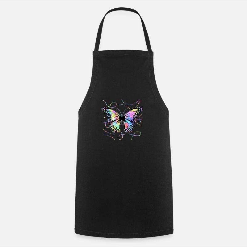 papillon - Tablier de cuisine - noir