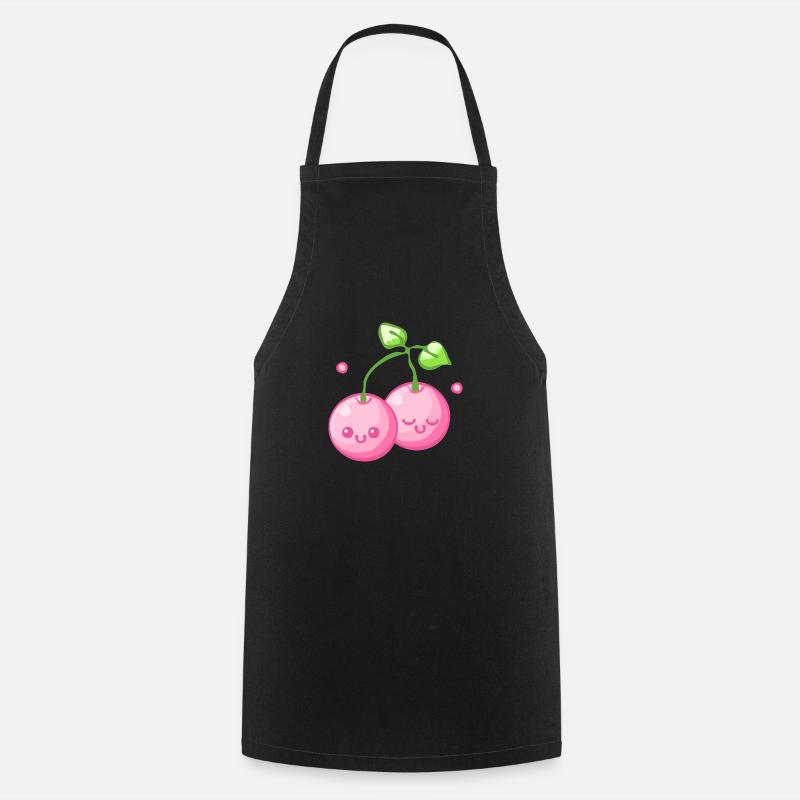 cerise - Tablier de cuisine - noir