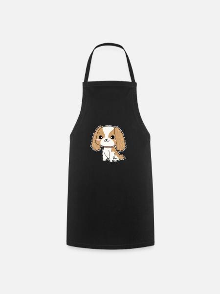 Cavalier King Charles Spaniel - Kochschürze - Schwarz