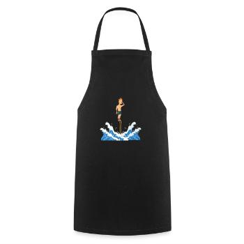 l'épreuve des poteaux - Tablier de cuisine - noir - Devant - AI Model Male 185 dark (185cm)