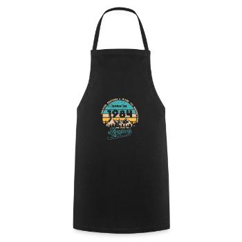 Legends 1984 - Cooking Apron - black - Front - AI Model Male 185 dark (185cm)