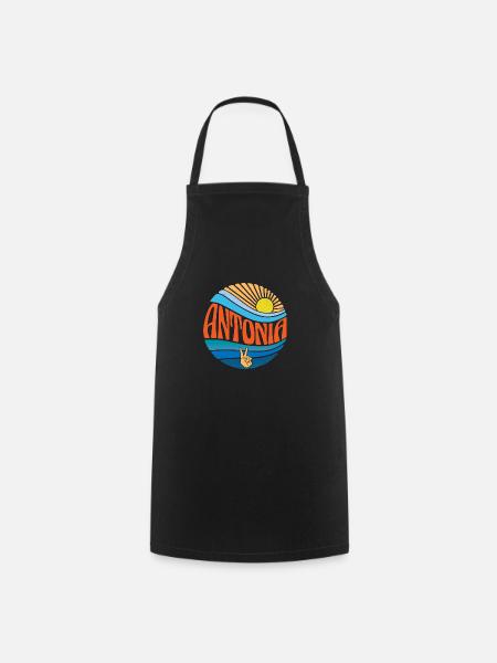 Antonia Hemd Vintage Sunset Antonia Groovy Krawatte - Kochschürze - Schwarz