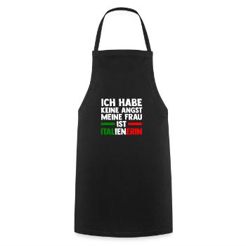 Italia Italian Italian Italy - Cooking Apron - black - Front - AI Model Male 185 dark (185cm)
