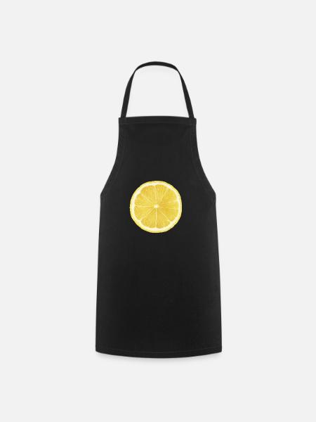 citron - Tablier de cuisine - noir