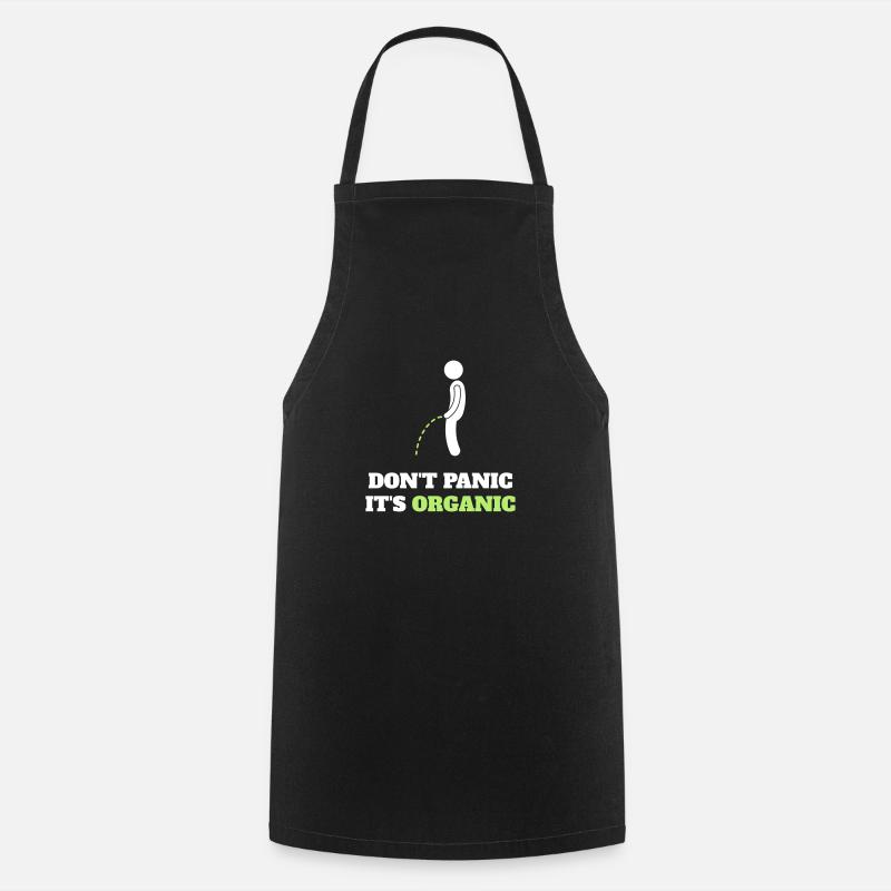 Pas de panique, c’est bio ! - Tablier de cuisine - noir
