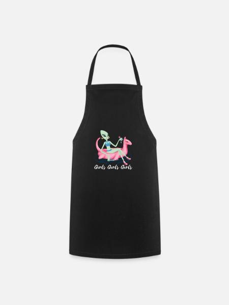 Mädchen Sommer Alien Design. - Kochschürze - Schwarz
