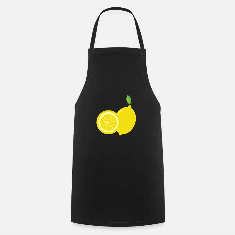 Lemon - Just a lemon - Cooking Apron - black