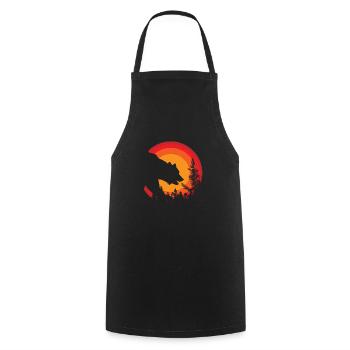 bear animal - Tablier de cuisine - noir - Devant - AI Model Male 185 dark (185cm)