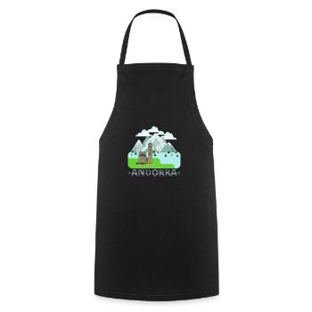 Andora - Cooking Apron - black - Front - AI Model Male 185 dark (185cm)