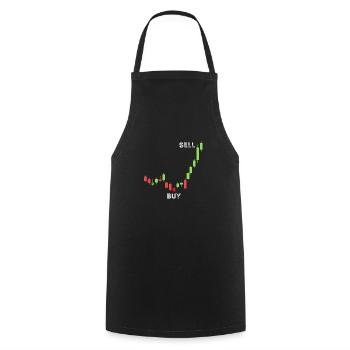 Day Trading Stock Market Trader Aktienhändler Inve - Kochschürze - Schwarz - Vorne - AI Model Male 185 dark (185cm)