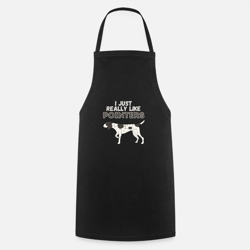 J’aime vraiment Pointers Dog Gift - Tablier de cuisine - noir