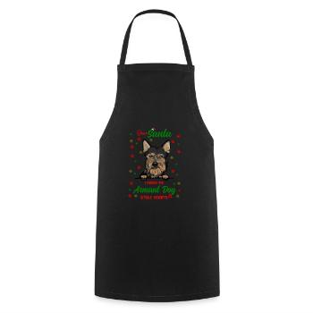 Armant Hund Hund Weihnachten Hunderasse - Kochschürze - Schwarz - Vorne - AI Model Male 185 dark (185cm)