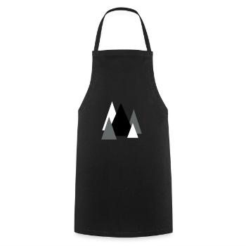 Forêt de Noël - Tablier de cuisine - noir - Devant - AI Model Male 185 dark (185cm)