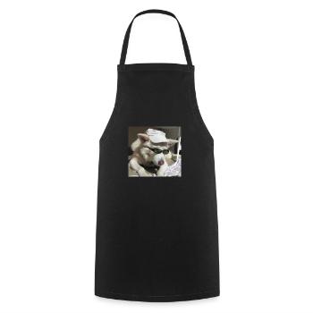 Cohen sehr cool - Kochschürze - Schwarz - Vorne - AI Model Male 185 dark (185cm)
