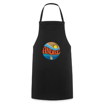 Andre Shirt Vintage Sunset Andre Groovy Tie Dye - Tablier de cuisine - noir - Devant - AI Model Male 185 dark (185cm)