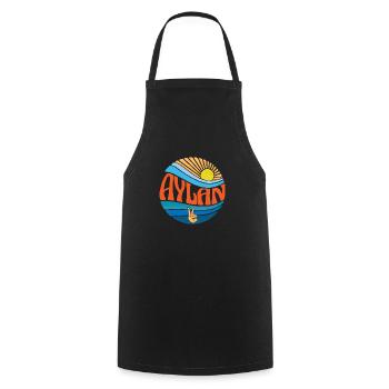 Aylan Hemd Vintage Sunset Aylan Groovy Tie Dye - Kochschürze - Schwarz - Vorne - AI Model Male 185 dark (185cm)