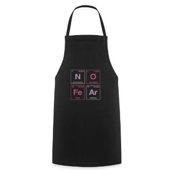 NO FEAR - avec des éléments du système de perdiode - Tablier de cuisine - noir - Devant - AI Model Male 185 dark (185cm)