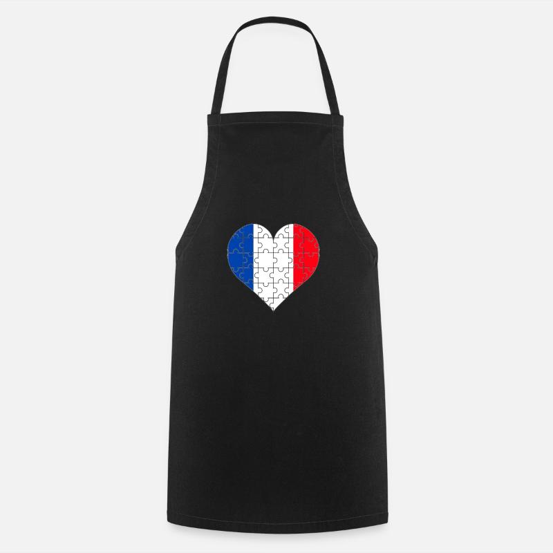 Frankreich - Kochschürze - Schwarz