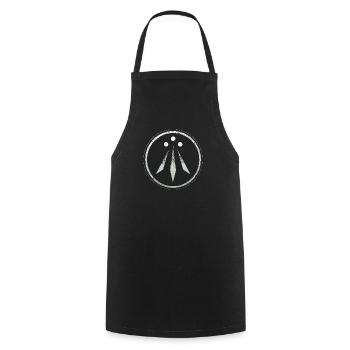 Awen - Kochschürze - Schwarz - Vorne - AI Model Male 185 dark (185cm)