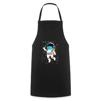 Funny quote - Cooking Apron - black - Front - AI Model Male 185 dark (185cm)
