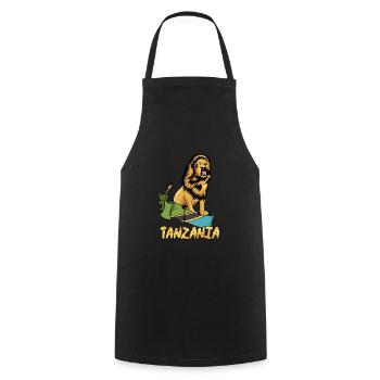 Tanzanie - Tablier de cuisine - noir - Devant - AI Model Male 185 dark (185cm)