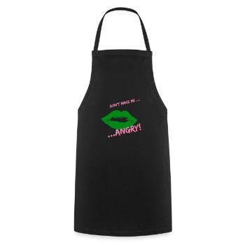 Don't make me Angry - Cooking Apron - black - Front - AI Model Male 185 dark (185cm)