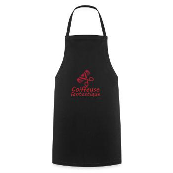 Tshirt femme Coiffeuse fantastique - Tablier de cuisine - noir - Devant - AI Model Male 185 dark (185cm)