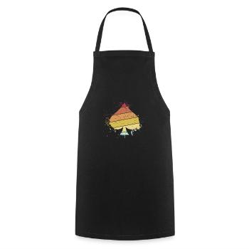 Vintage Spade Poker Game | Card Player - Cooking Apron - black - Front - AI Model Male 185 dark (185cm)