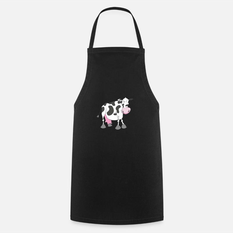 cow - Cooking Apron - black