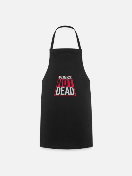 punks not dead Zitat - Kochschürze - Schwarz