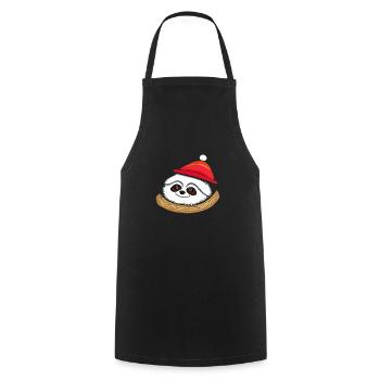 Faultier Weihnachten süß lustig Faultiere Tier 10 - Kochschürze - Schwarz - Vorne - AI Model Male 185 dark (185cm)