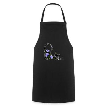 Chat - Tablier de cuisine - noir - Devant - AI Model Male 185 dark (185cm)