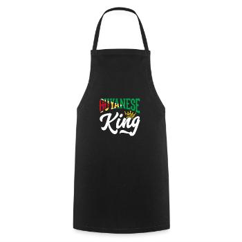 GuyanaIs Roi Guyana Guyana Drapeau - Tablier de cuisine - noir - Devant - AI Model Male 185 dark (185cm)