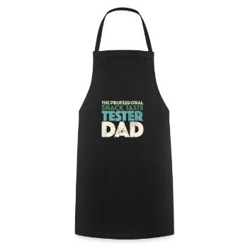 The Professional Snack Taste Tester Dad - Cooking Apron - black - Front - AI Model Male 185 dark (185cm)