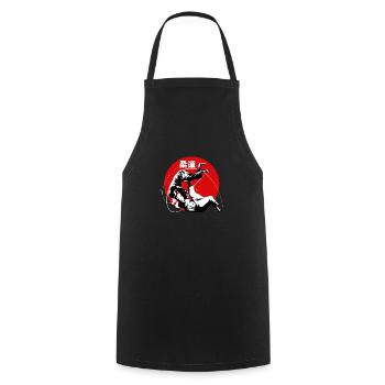 judo - Cooking Apron - black - Front - AI Model Male 185 dark (185cm)