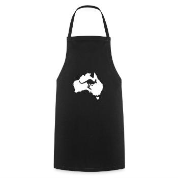 Australie - Tablier de cuisine - noir - Devant - AI Model Male 185 dark (185cm)