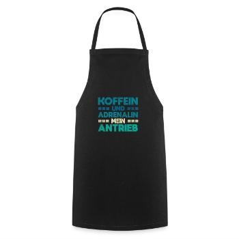 Koffein Und Adrenalin: Mein Antrieb - Kochschürze - Schwarz - Vorne - AI Model Male 185 dark (185cm)