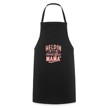 Heldin Homeoffice Mama Muttertag Geburtstag Beste - Kochschürze - Schwarz - Vorne - AI Model Male 185 dark (185cm)