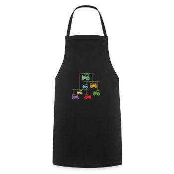 Tractor Mobilé - Cooking Apron - black - Front - AI Model Male 185 dark (185cm)