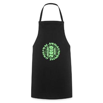 2010 - Cooking Apron - black - Front - AI Model Male 185 dark (185cm)