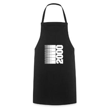 2000 - Cooking Apron - black - Front - AI Model Male 185 dark (185cm)