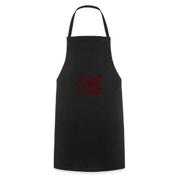 Sounds Gay I'm In Retro Sailor Pride - Kochschürze - Schwarz - Vorne - AI Model Male 185 dark (185cm)
