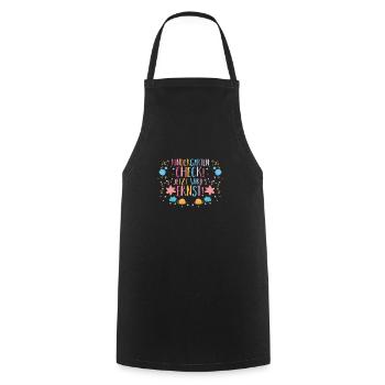1 Grade School Child Back to School Kindergarten Kita E - Cooking Apron - black - Front - AI Model Male 185 dark (185cm)