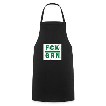 Anti Grünen Kein Bock auf Baerbock FCK GRN T Shirt - Kochschürze - Schwarz - Vorne - AI Model Male 185 dark (185cm)