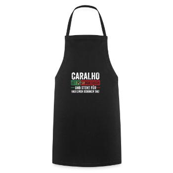 Portugal portugais - Tablier de cuisine - noir - Devant - AI Model Male 185 dark (185cm)