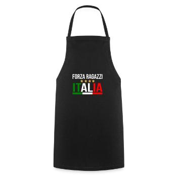 Italia Italiener Italienisch Italien - Kochschürze - Schwarz - Vorne - AI Model Male 185 dark (185cm)